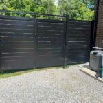 Horizontal Aluminum Fence Gates Installed in Oro Station